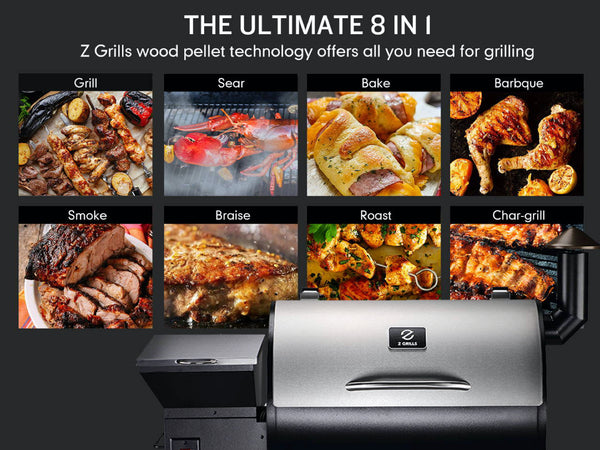 Z Grills 8-in-1 Wood Pellet Grill and Smoker